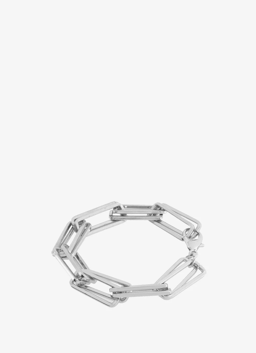 Silver Tone Square Link Bracelet | Mint Velvet