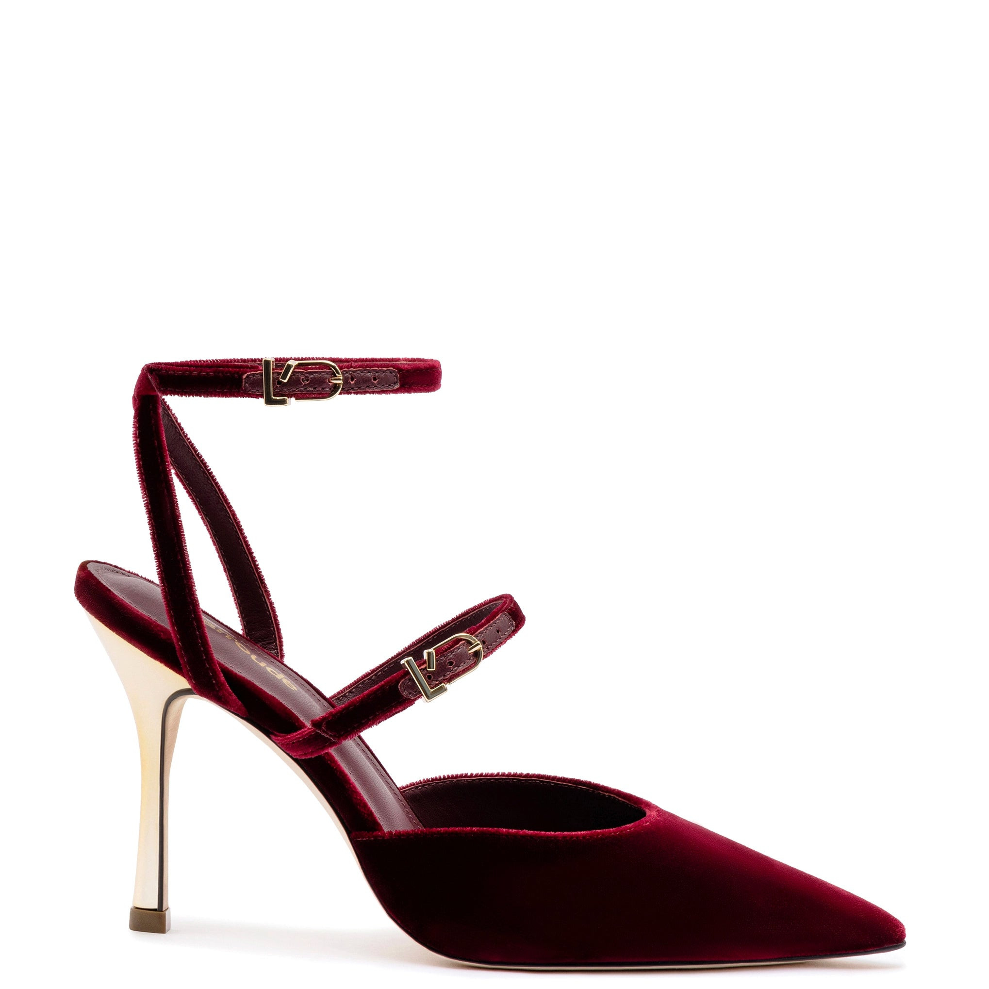 Kris Pump In Wine Velvet | Larroude