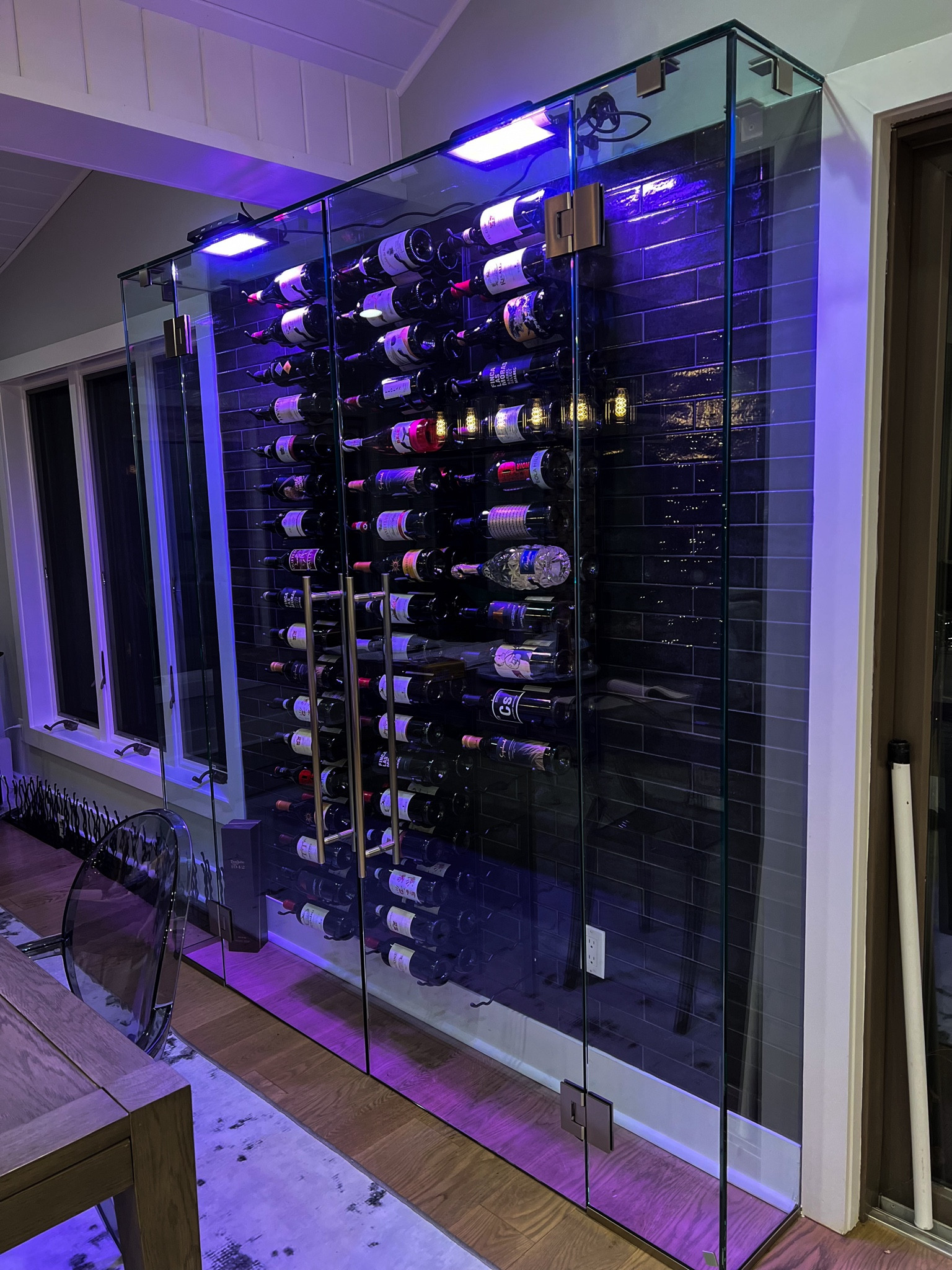 Creating a wine rack to formalize a space is much easier than one would think! As long as you have a blank wall (doesn’t have to be large) and 12” of space to borrow depth wise you can absolutely achieve this! The glass will of course be custom but these are very easy to DIY! 

#LTKHoliday #LTKstyletip #LTKhome