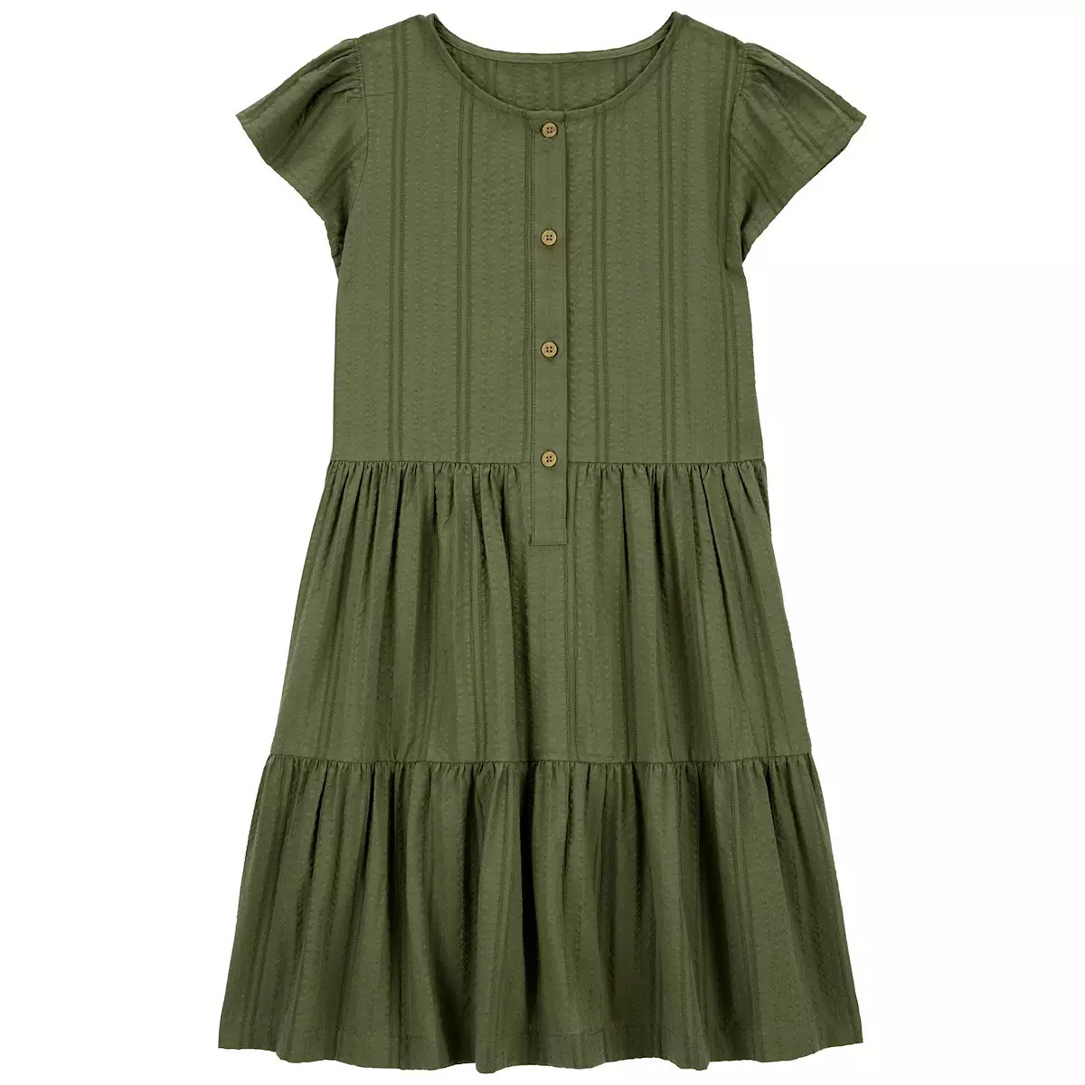 Girls 4-14 Carter's Tiered Seersucker Dress | Kohl's