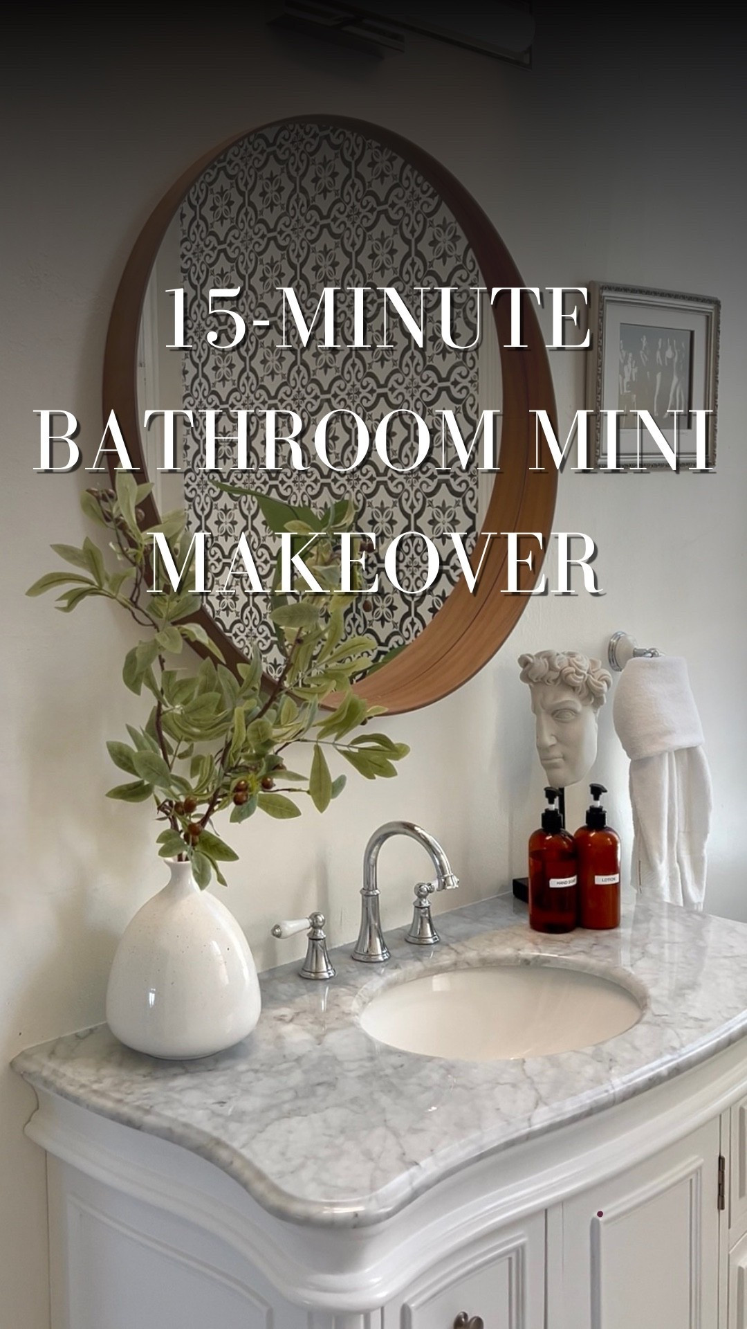 My downstairs bathroom in my 1865 Victorian was stuck in a full-blown identity crisis—traditional, farmhouse, midcentury, and Spanish revival styles were all crammed into this one tiny space. While I’d love to do a full renovation of this bathroom at some point, for now, any changes I make will have to be quick and easy. But with one quick swap - a new vanity wall sconce- I instantly streamlined the design!

Not only did it help create a more cohesive look, but this sconce made the install so easy: It comes with three lighting temperature options and even includes a carabiner clip that holds the light in place while you wire it!

I finished off the new look with a little bit of countertop styling, and this bathroom no longer feels so chaotic! Perhaps I can put off a renovation in here for even longer… 🤔🤔🤔 


#LTKFindsUnder100 #LTKHome