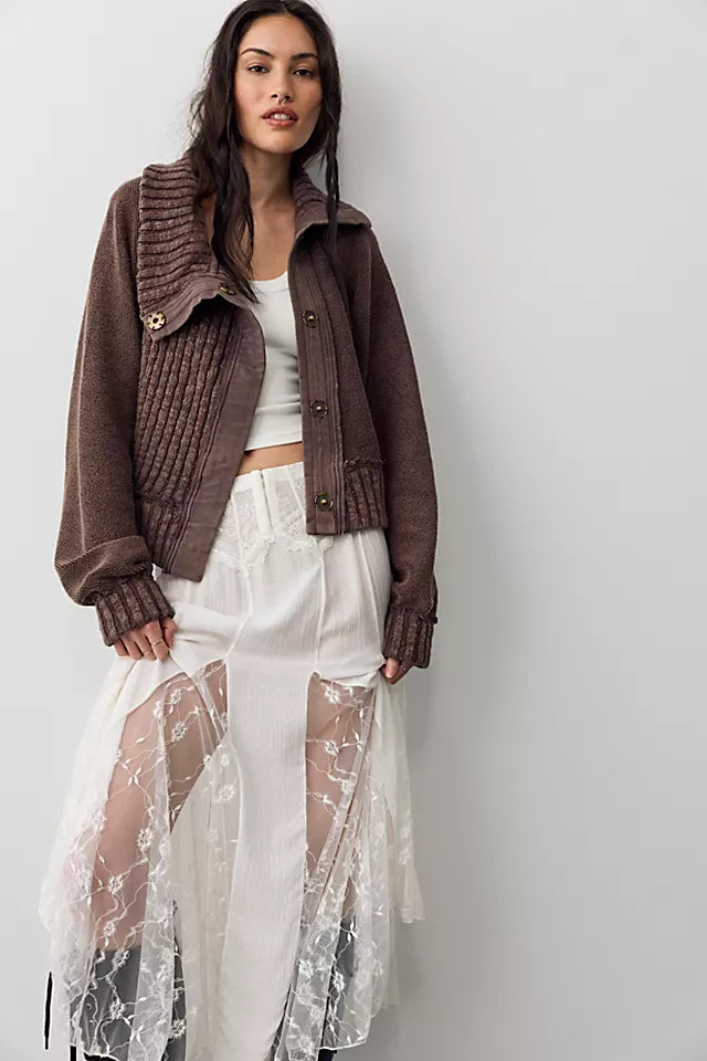 We The Free Annie Cozy Funnel-Neck Cardi | Free People (Global - UK&FR Excluded)