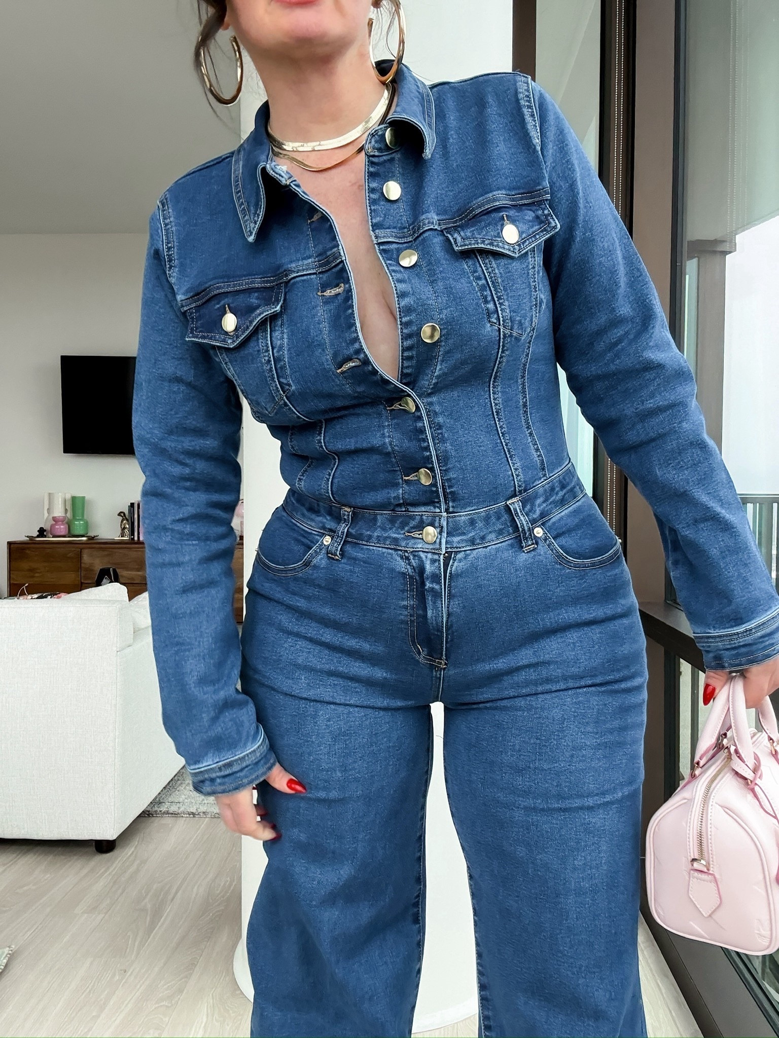 This jumpsuit is so 2000’s I feel like I def had a version of this bag then. It’s super stretchy and snatches you in.

I’m wearing my true size, medium

@Express #expresspartner #dresstoexpress 

#LTKgrwm #LTKootd

#LTKSeasonal #LTKootd #LTKgrwm

#LTKActive #LTKootd #LTKdayinmylife

#LTKootd #LTKActive #LTKdayinmylife