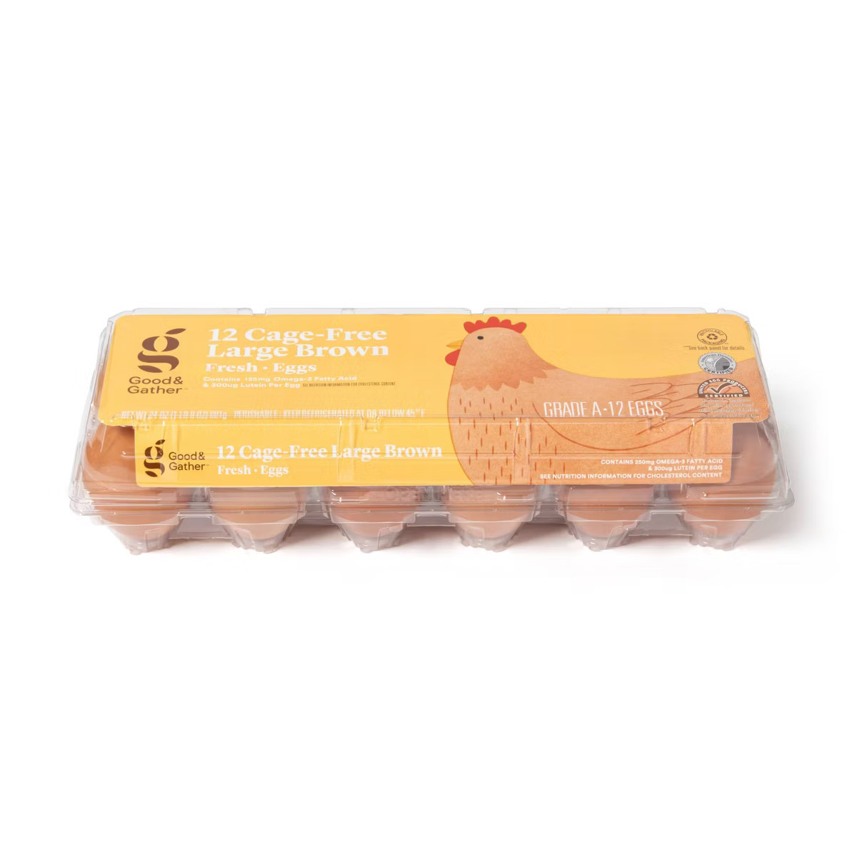 Cage-Free Fresh Grade A Large Brown Eggs - 12ct - Good & Gather™ | Target