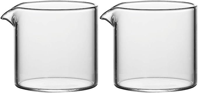 Sizikato 2pcs Transparent Glass Creamer, 4oz Mini Coffee Milk Creamer Pitcher. | Amazon (US)