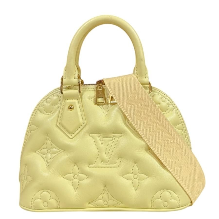 Louis Vuitton Alma BB Soft Bubblegram Shoulder Bag Leather M59821 Yellow Used | eBay | eBay US