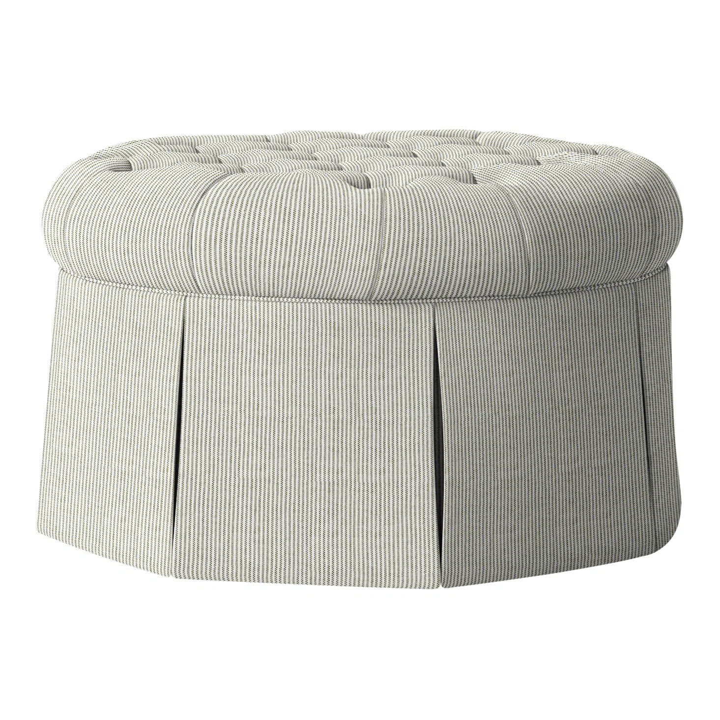 Alma 35" Tufted Round Cocktail Ottoman | Wayfair North America