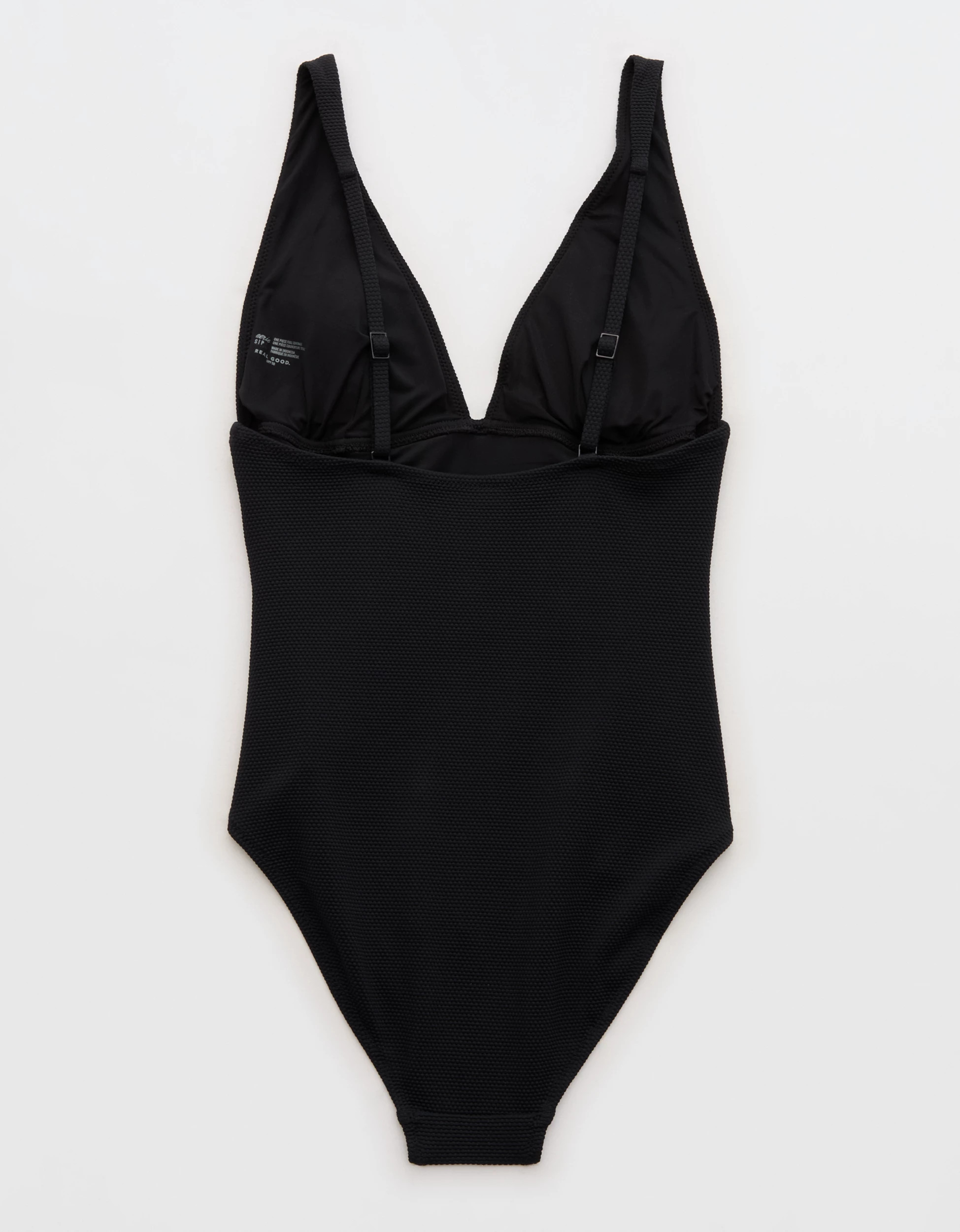 Aerie Pique Full Coverage One Piece Swimsuit | American Eagle Outfitters (US & CA)