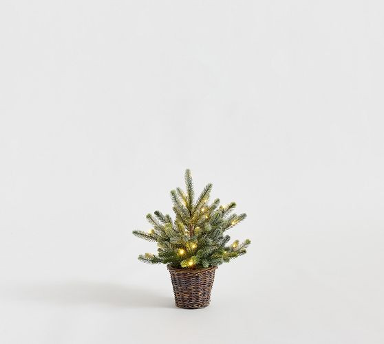 Faux Lit Blue Spruce Tree | Pottery Barn (US)