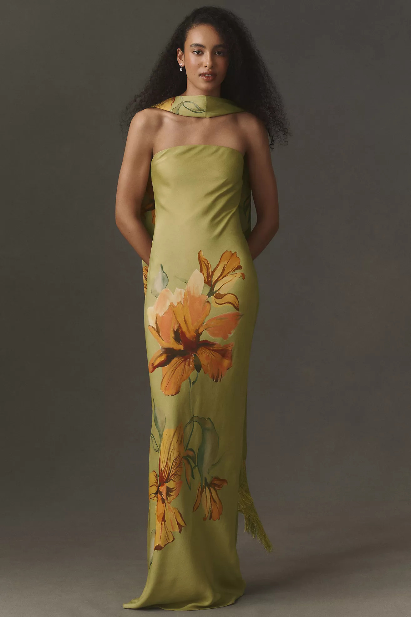 Rococo Sand Strapless Maxi Dress | Anthropologie (US)