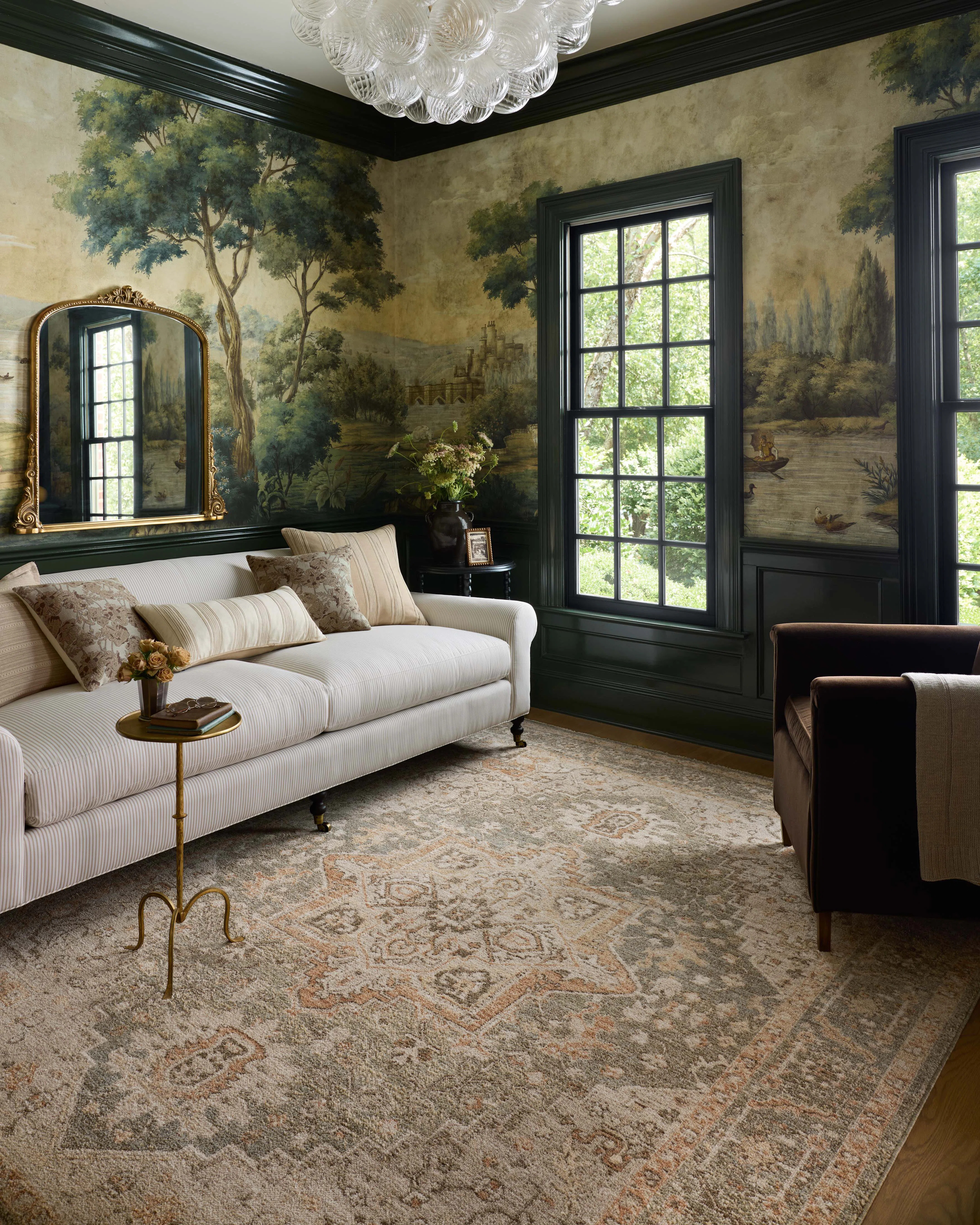 Chris Loves Julia x Loloi Palma Olive / Spice Area Rug | Wayfair North America