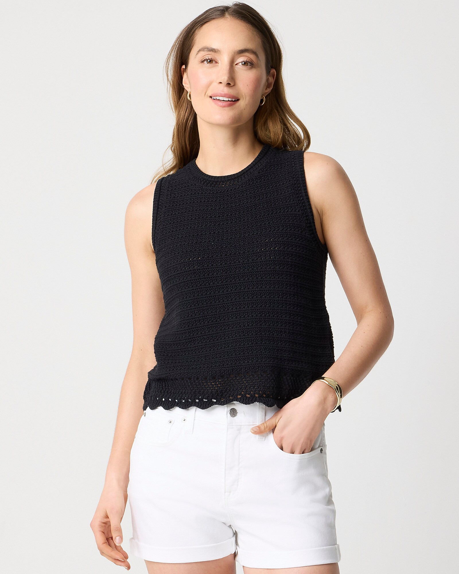 Crochet sweater-tank | J.Crew Factory