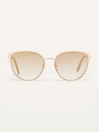 Gold-Toned Cat Eye Sunglasses for Women | Old Navy (US)