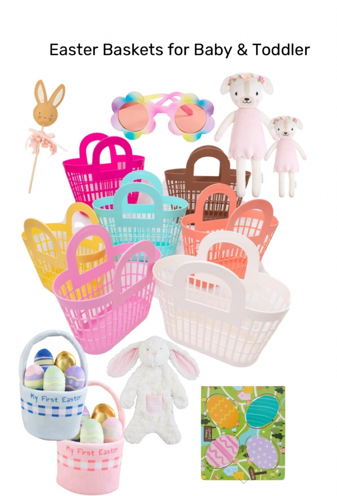 Easter baskets for baby and toddler. Easter baskets. Easter baskets for girls and boys. Easter. 

#LTKkids #LTKbaby #LTKfamily

#LTKSeasonal #LTKKids #LTKBaby