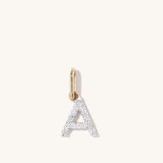 Diamond Letter Pendant - $195 | Mejuri (Global)