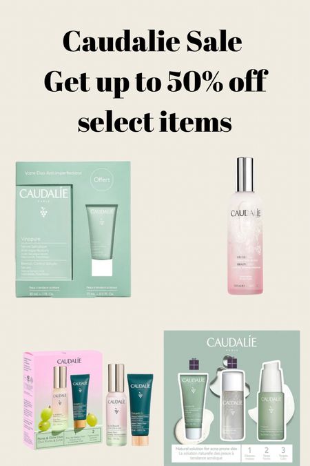 Caudalie is having a summer sale! Select products up to 50% off and my favorite is the beauty elixir facial spray and the instant detox mask. You can get the travel size package for half off and a full beauty elixir spray for 24.90 too! It’s normally 49.00. I got the full size and travel size for work! #skincare #caudaliesale 

#LTKbeauty #LTKsalealert #LTKunder50
