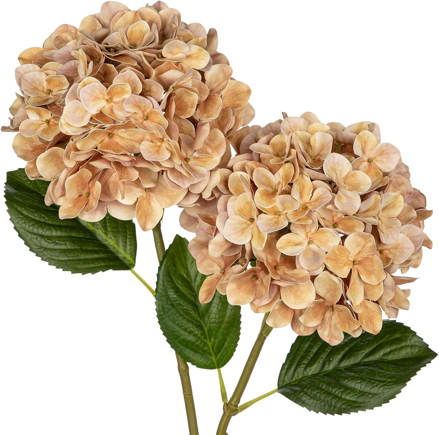Briful Hydrangea Artificial Flowers Real Touch Hydrangea Flowers 24.8" Rosybrown Fake Flowers Artificial Plants with Long Stem for Outdoor, Garden Wedding, Home Decor | Amazon (UK)