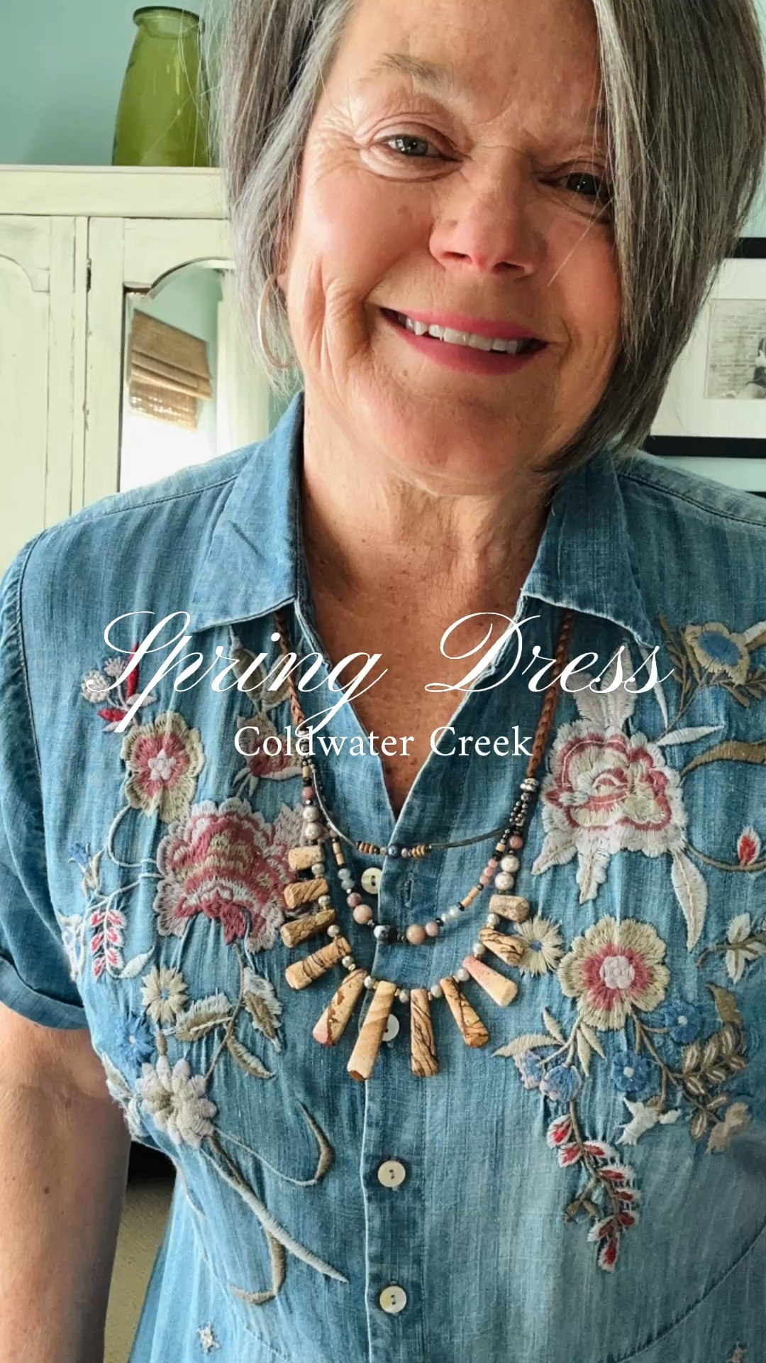 Beautiful embroidered denim dress that is lightweight and flowy. The embroidery is gorgeous! 

Add a linen jacket and some fun green shoes! So perfect for spring! 

#ad #springhaul #coldwatercreekpartner

#LTKootd #LTKdayinmylife