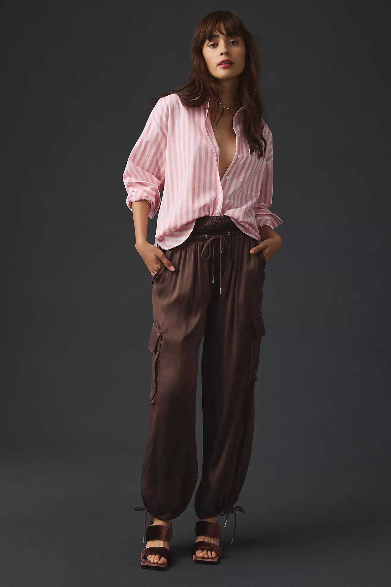 By Anthropologie Satin Parachute Pants | Anthropologie (US)