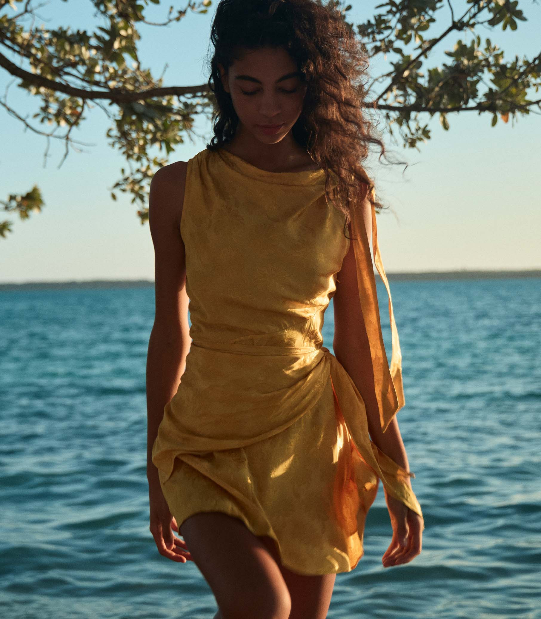 Marcella Dress - Gilded Marguerite Jolie | DÔEN | DOEN