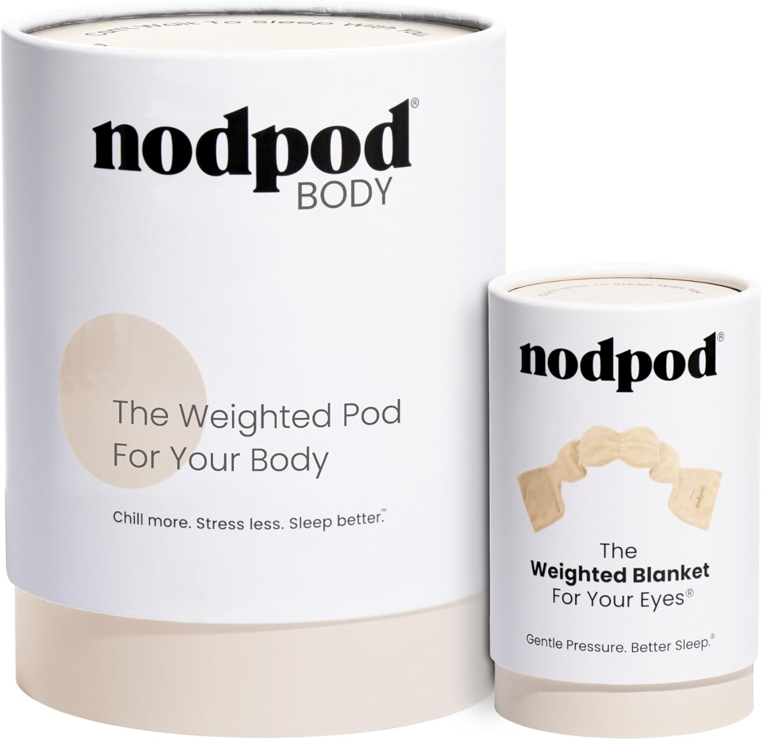 Nodpod Bundle - Weighted Blanket & Sleep Mask – Ultra-Soft Body Blanket with Glass Beads + Ligh... | Amazon (US)