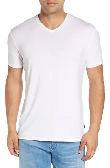 Men's Stone Rose V-Neck T-Shirt, Size 3(m) - White | Nordstrom