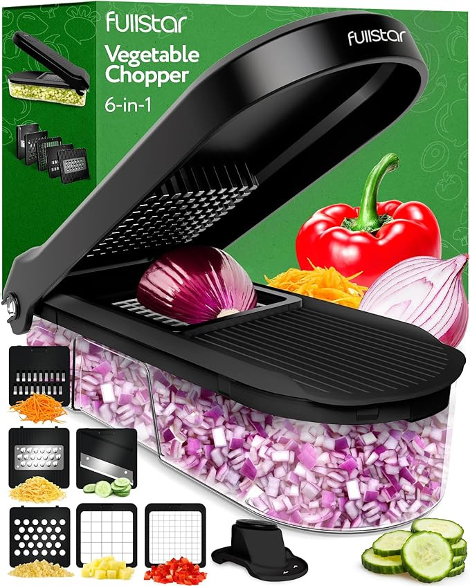 Fullstar Vegetable Chopper, Cheese Slicer, Food Chopper, Veggie Chopper, Onion Chopper, Vegetable... | Amazon (US)