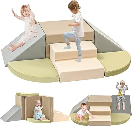 6-Piece Toddler Climbing Toys Indoor, Foam Climbing Toys for Toddlers, Soft Play Baby Climbing Bl... | Amazon (US)
