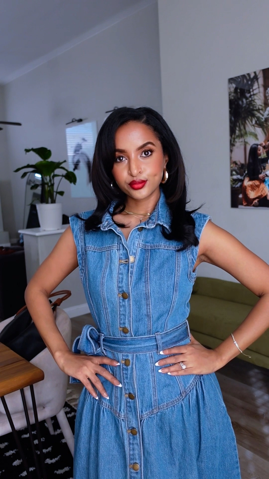 I really had high hopes for this dress, but honestly… I’m kinda disappointed. And this belt? I have no idea what’s going on. It’s fighting for its life, and so am I. It’s not bad… but I’m not in love. Keep or return? Spring dress, denim dress, ootd 


#LTKFindsUnder50 #LTKPetite #LTKStyleTip