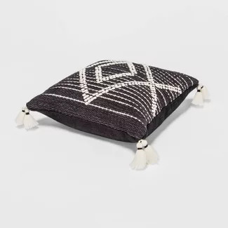 Embroidered Textured Diamond Throw Pillow - Opalhouse™ | Target