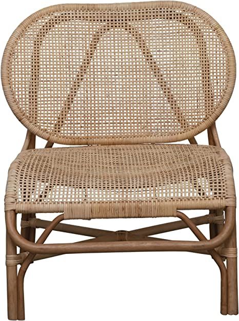 Bloomingville Hand-Woven Rattan Chair, Natural | Amazon (US)