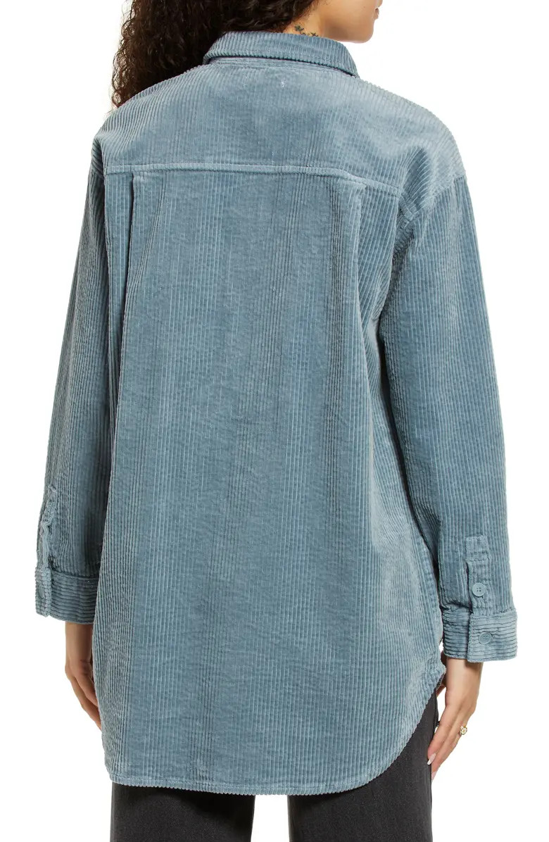 Gender Inclusive Stretch Cotton Corduroy Button-Up Shirt | Nordstrom
