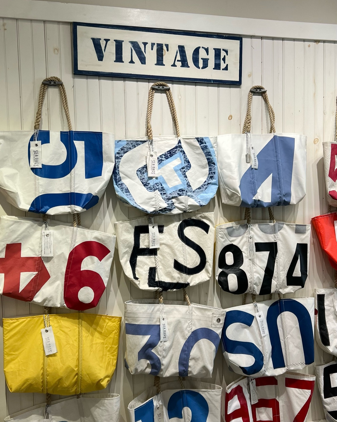  Sea Bags Recycled Sail Cloth Multicolor Lobster Medium