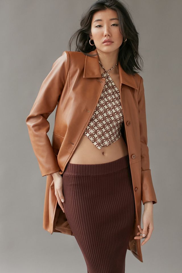 UO Tessa Faux Leather Jacket | Urban Outfitters (US and RoW)