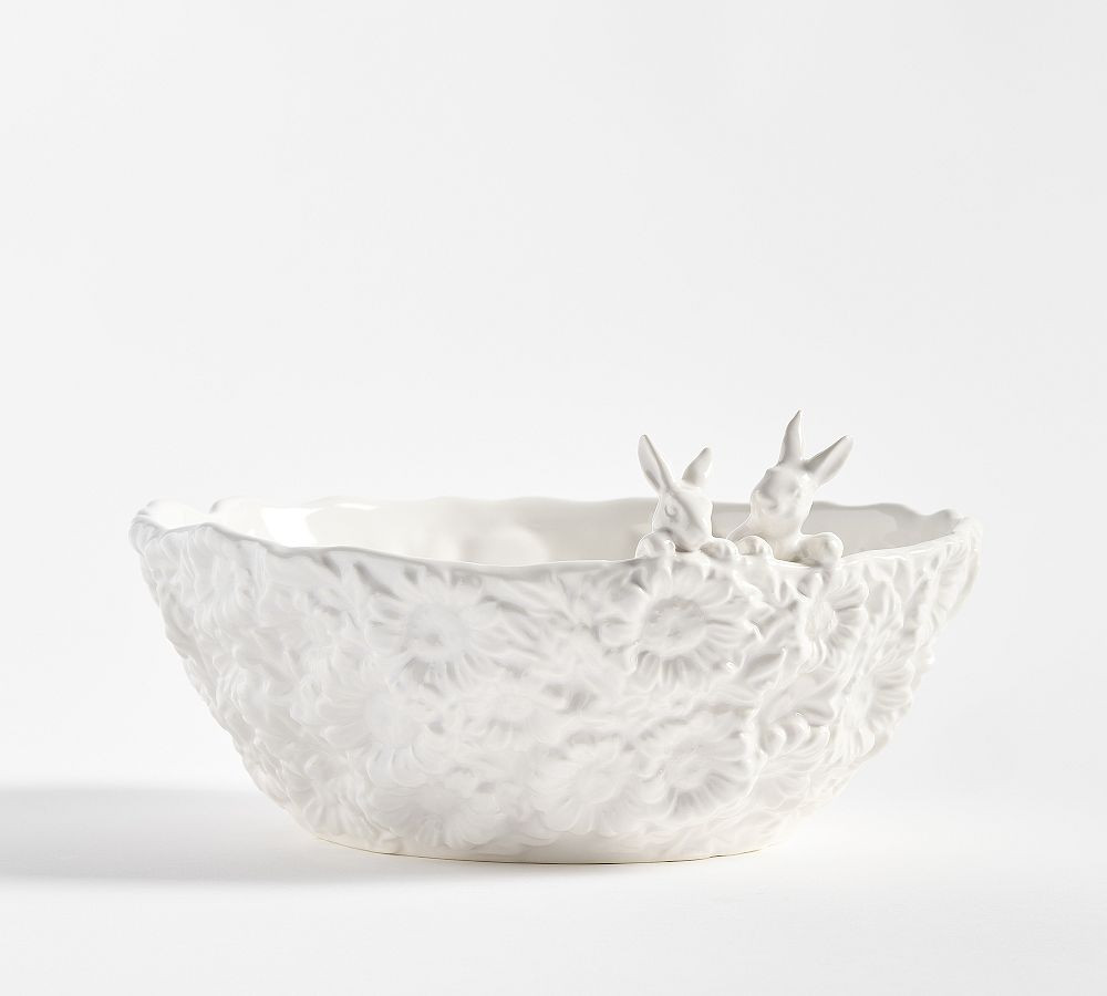Floral Bunny Tray | Pottery Barn (US)