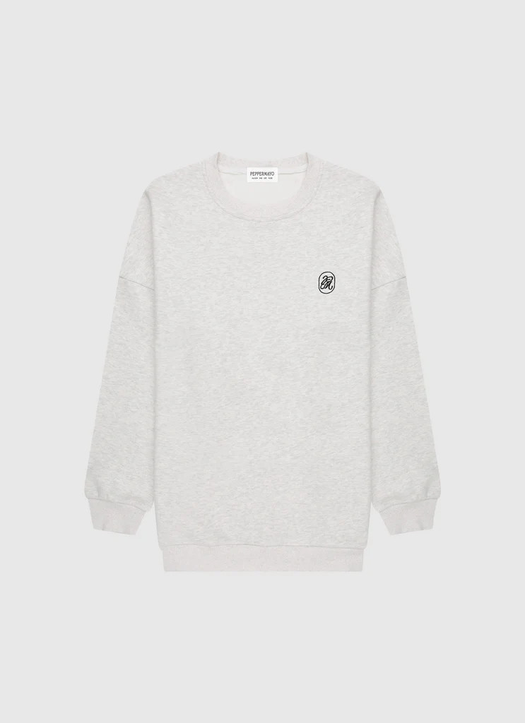 Signature Oversized Sweatshirt - Grey | Peppermayo (Global)