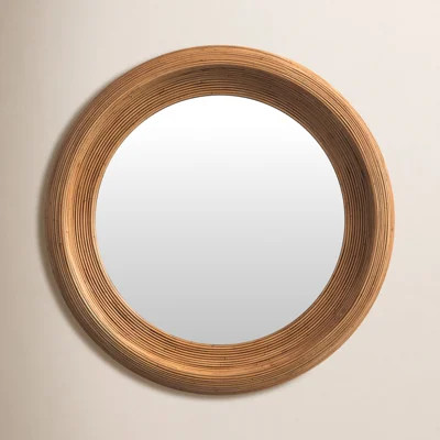 Rosalie Rattan Round Wall Mirror | Wayfair North America