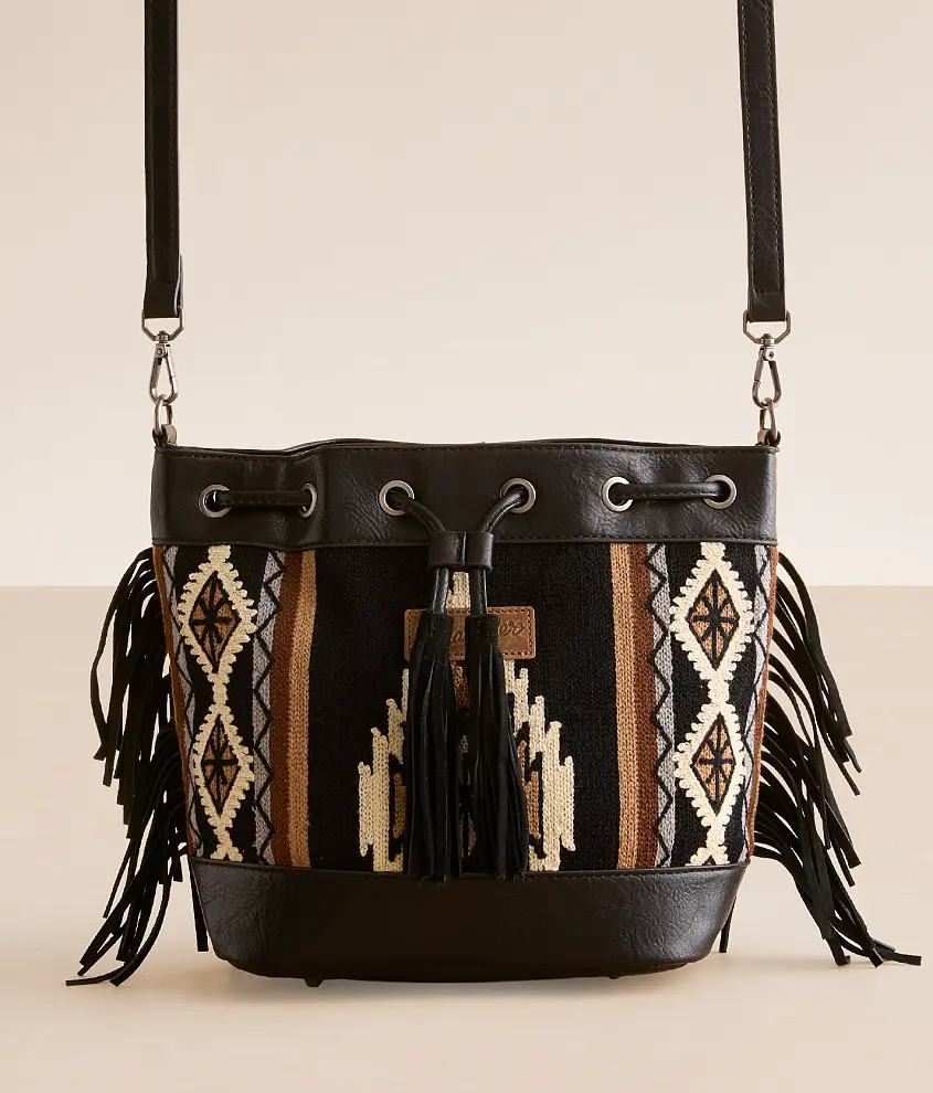 Black Southwestern Fringe Crossbody Purse | Buckle