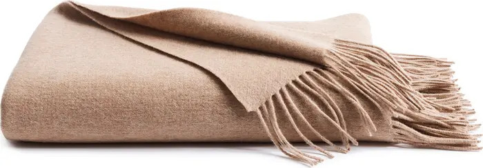 Fringe Wool & Cashmere Throw Blanket | Nordstrom