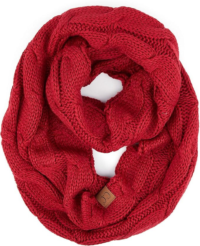 C.C CC Winter Soft Matching Unisex Chunky Knit Cowl Loop Infinity Scarf | Amazon (US)
