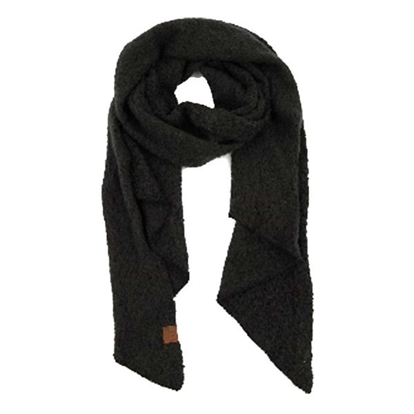 Women's C.C Traditional Chenille Scarf Black | Scheels