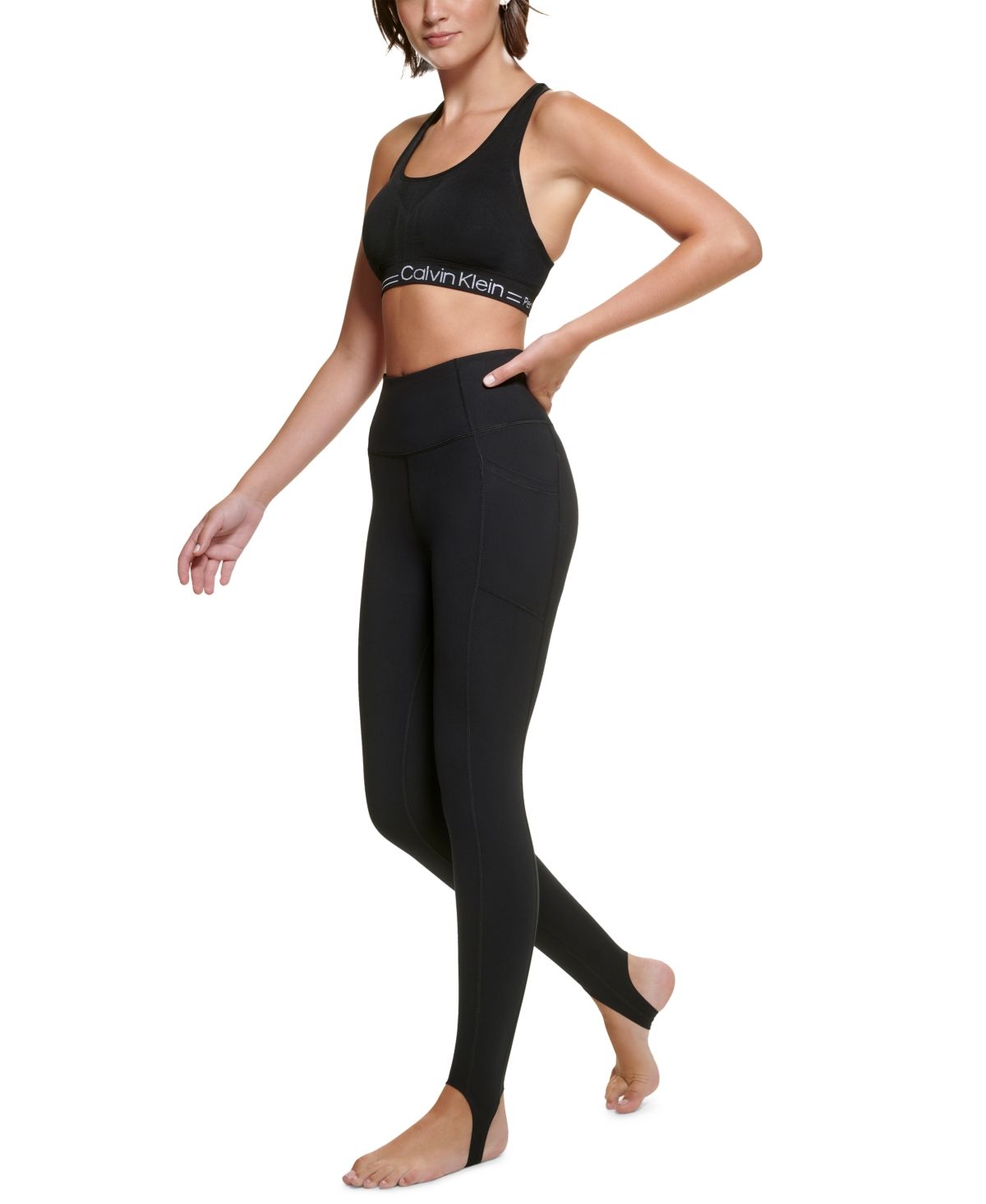 Calvin Klein Women's Super High Waist Full-Length Stirrup Leggings | Macys (US)