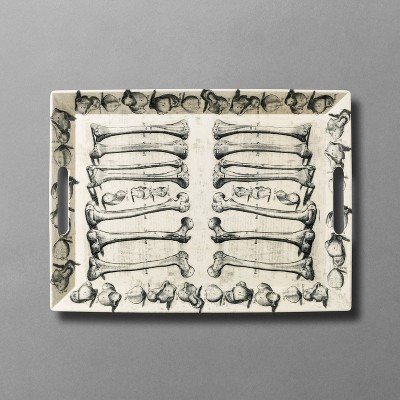 19"x14" Bone To Pick Melamine Rectangle Serving Tray Cream - John Derian For Target | Target