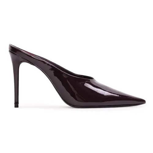 BLACK SUEDE STUDIO Fallon 100 Pump in Dark Plum Patent at Nordstrom, Size 37 Eu | Nordstrom