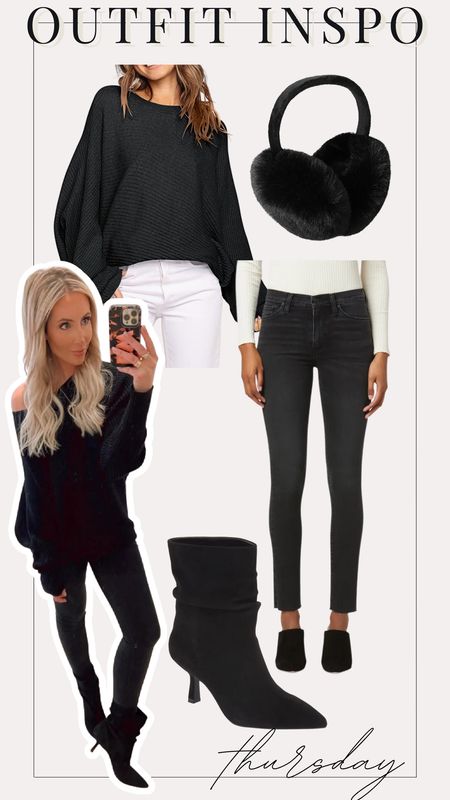 All black outfit for winter - winter outfit - all black outfit idea - winter sweater - black sweater 

#LTKfit #LTKSeasonal #LTKstyletip