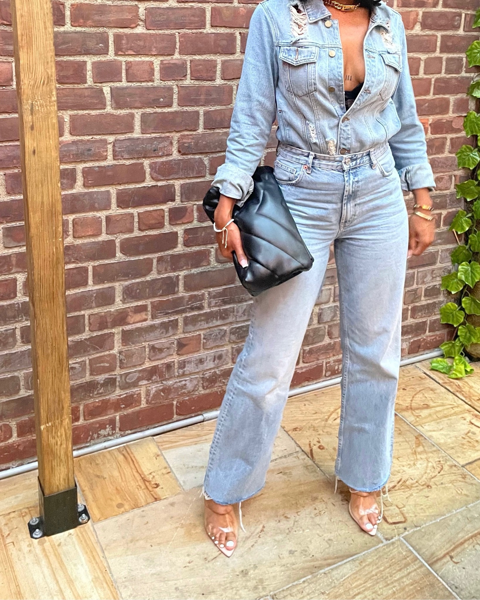 Denim on Denim 💙

So in love with this last minute look I put together over the weekend! My initially thought was to purchase a denim jumpsuit but I was having trouble finding one in my size. 

So instead, I paired one of my denim jackets with my favorite pair of jeans to create a faux jumpsuit 😂 I think it came out great! Lol

You can easily recreate this look, with your own pieces or with my recommendations below!

Jacket: Fashion Nova “Iconic Denim Jacket” Medium Wash

#LTKshoecrush #LTKstyletip #LTKunder100