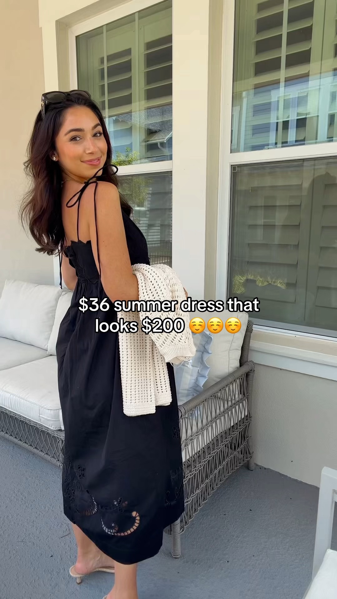 Outfit of the day!! Affordable summer dress under $40. This is 10/10. Pockets! Adjustable the straps that stay in place. Embroidered details. Just gorgeous. Linking my whole outfit here. All true to size!!!

#LTKootd #LTKSeasonal #LTKSaleAlert