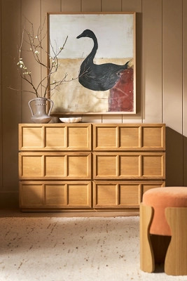 Halstead Six-Drawer Oak Dresser | Anthropologie (US)