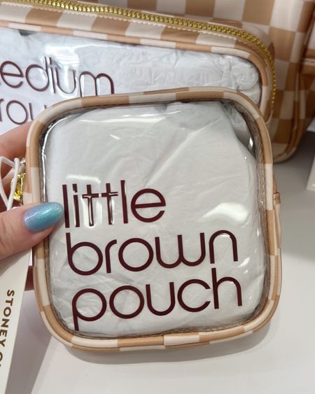 How cute are these new pouches? All the 50th Anniversary of the Big Brown Bag items are so awesome!!  #bloomies #scl 