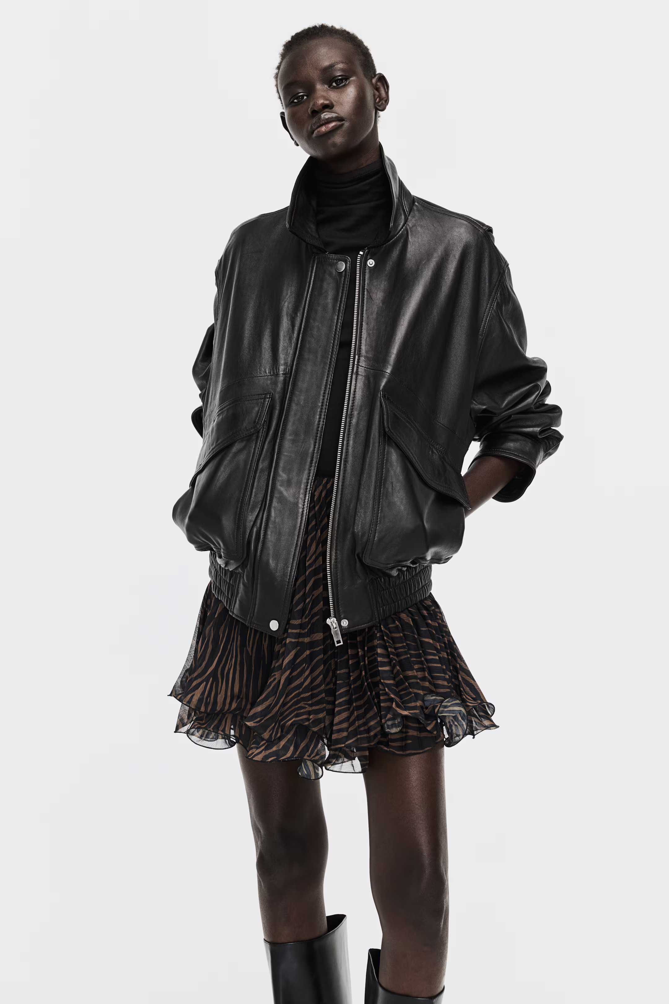 Pleated Mini Skirt | H&M (US + CA)